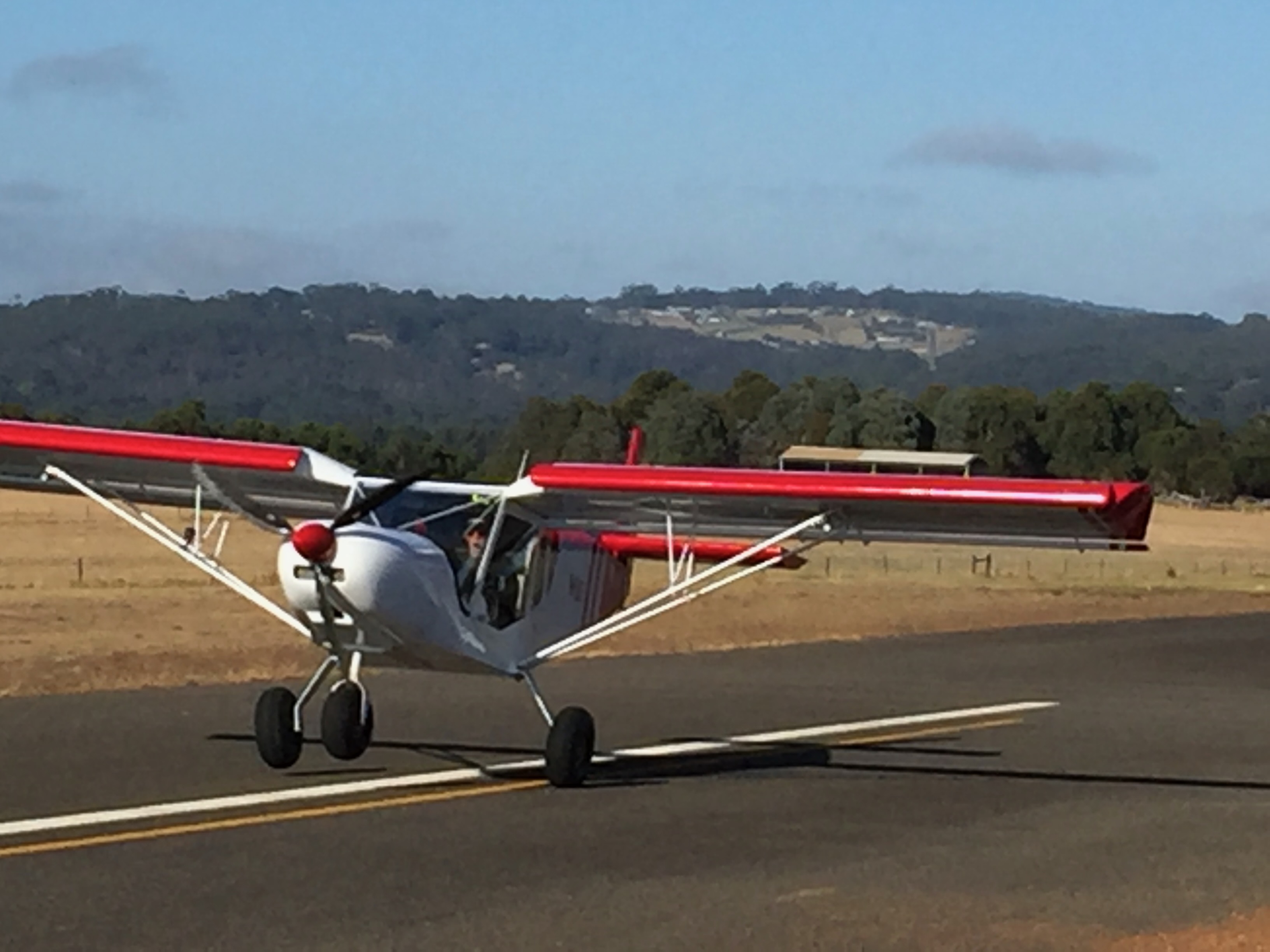 Lifting off for the first time