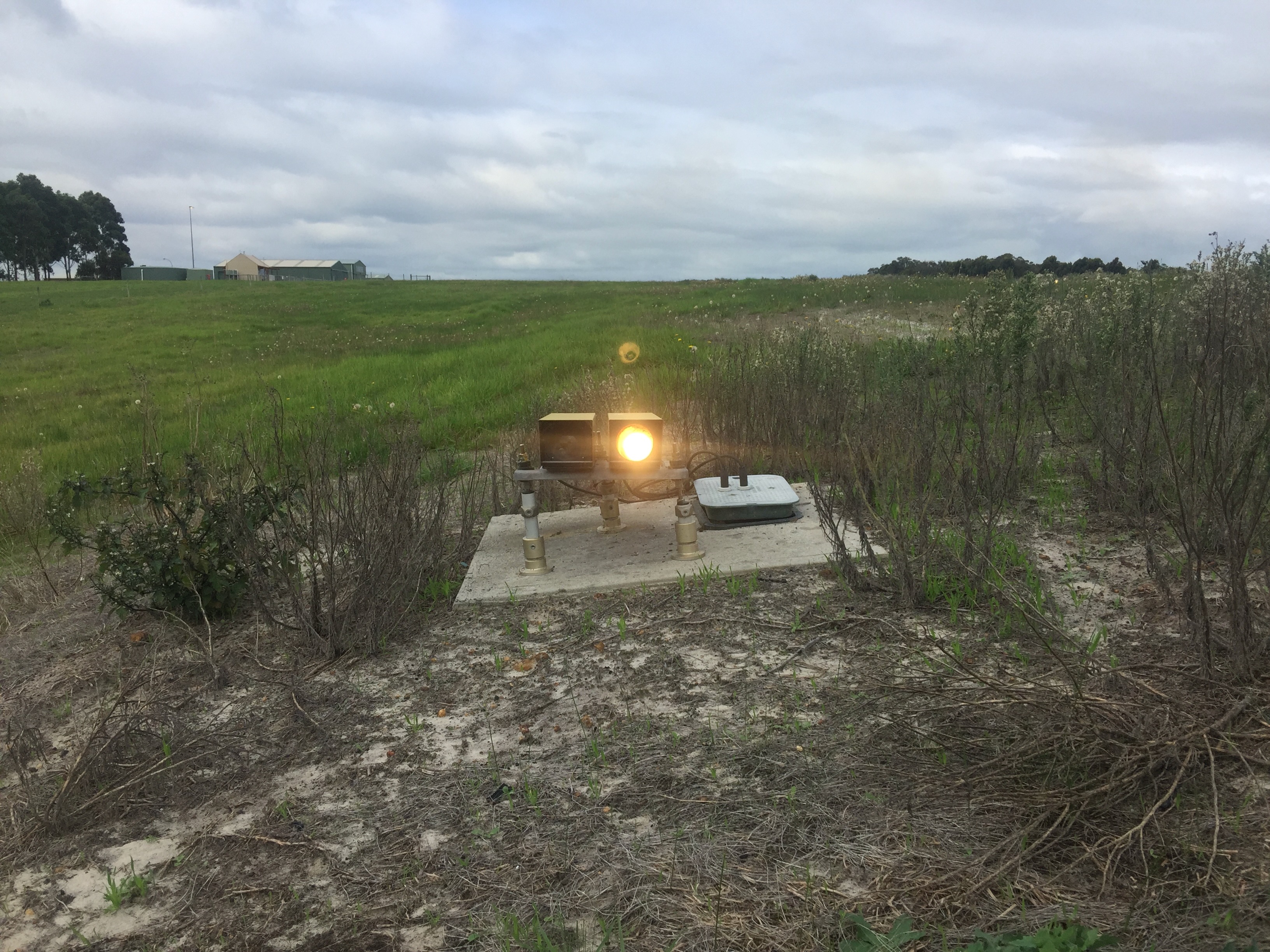 Runway lights activated