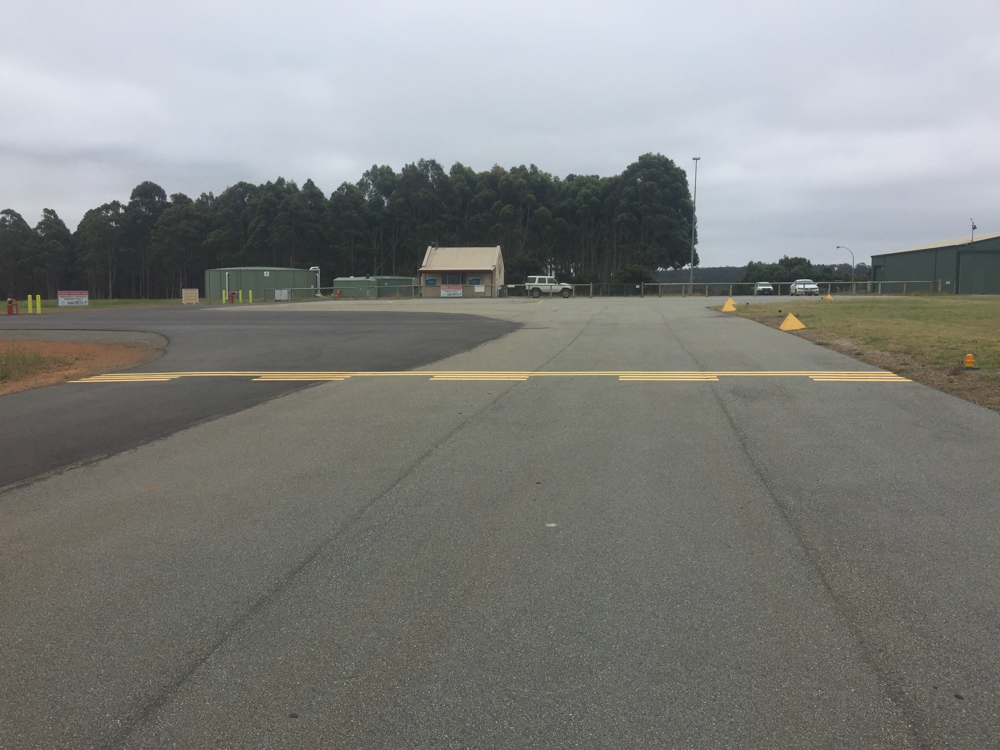 Taxiway into the terminal