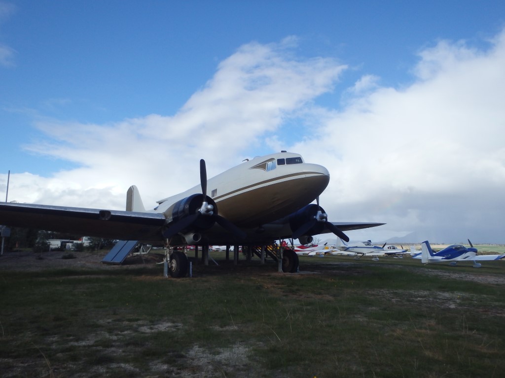This is the DC-3 fitted out as accommodation and no longer flying.