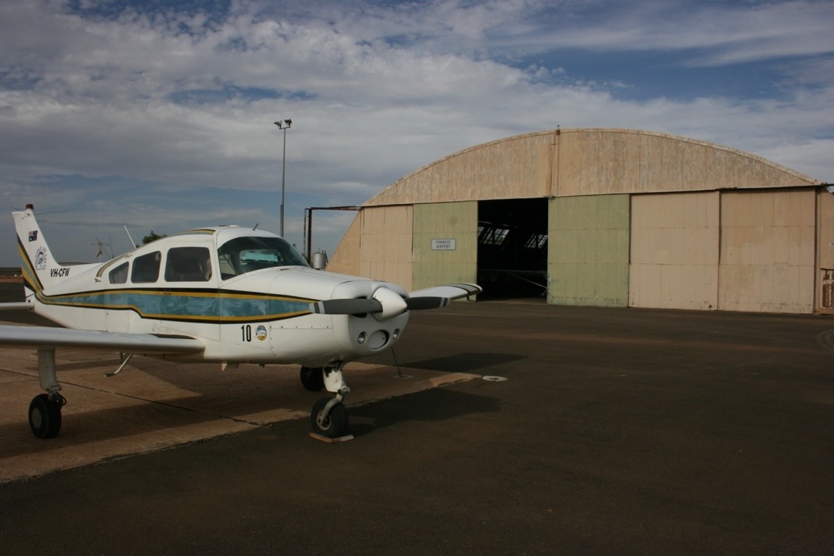Parked at Forrest Airport