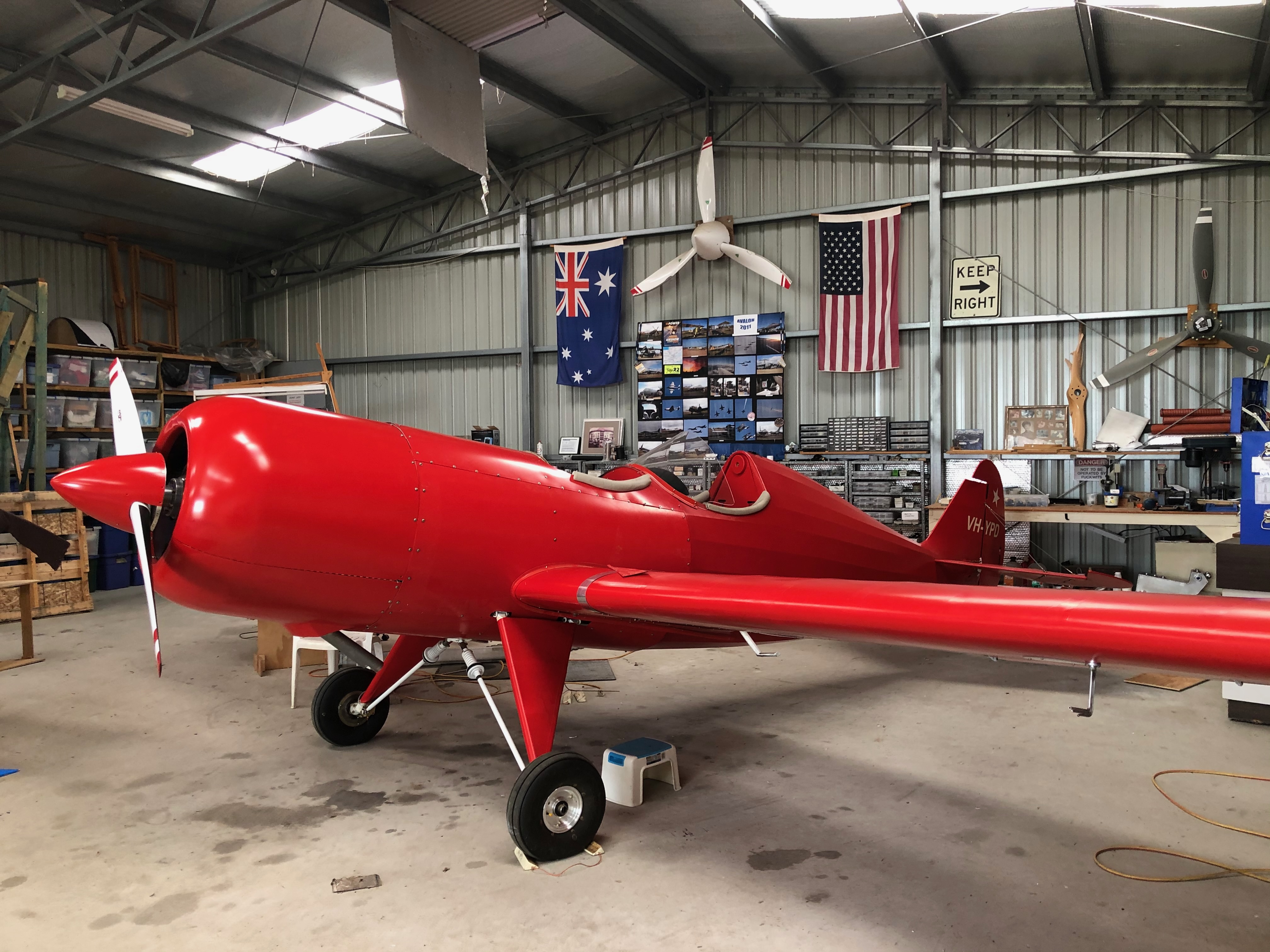 Spacewalker in the hangar