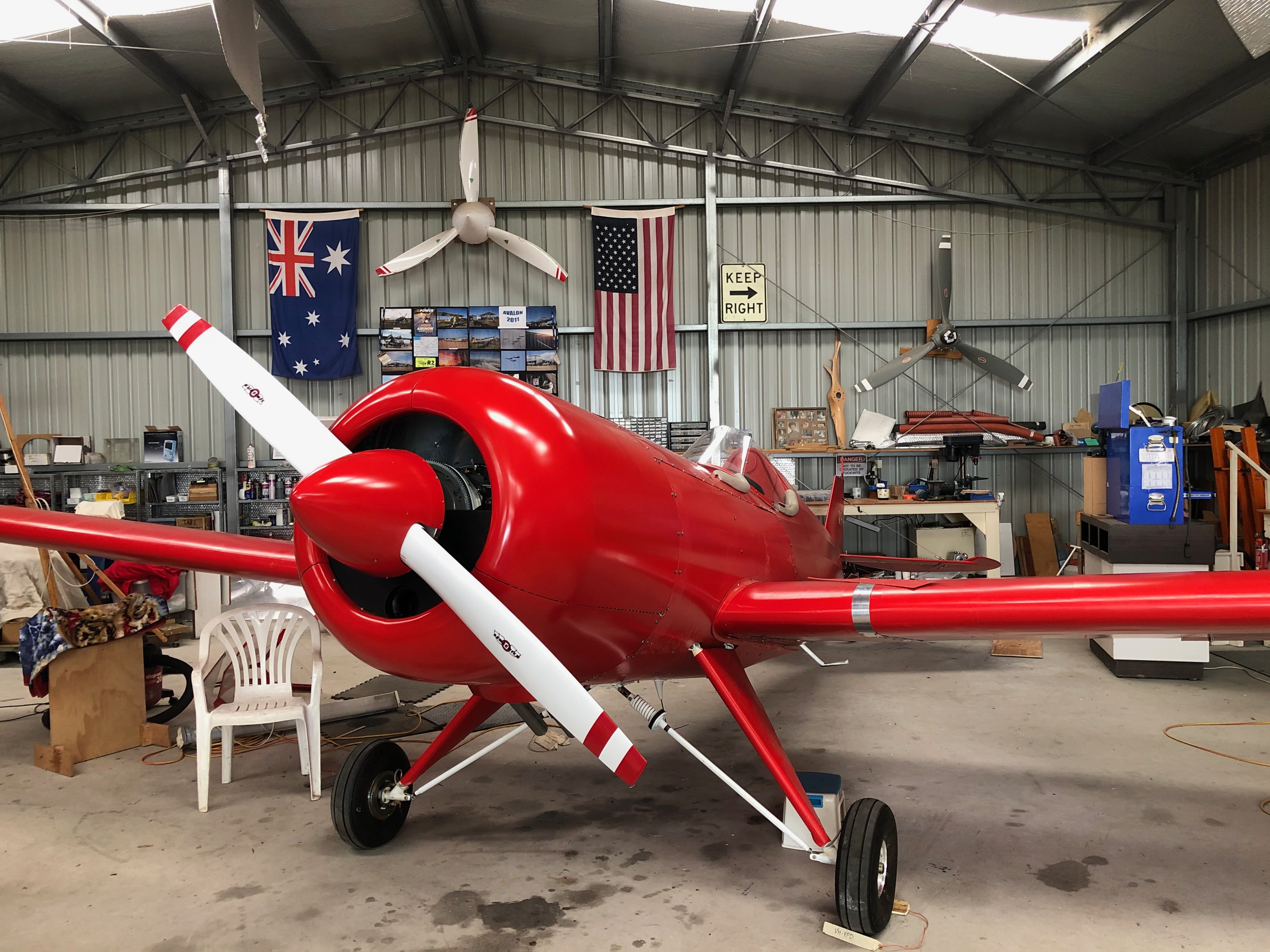 Front view in the hangar
