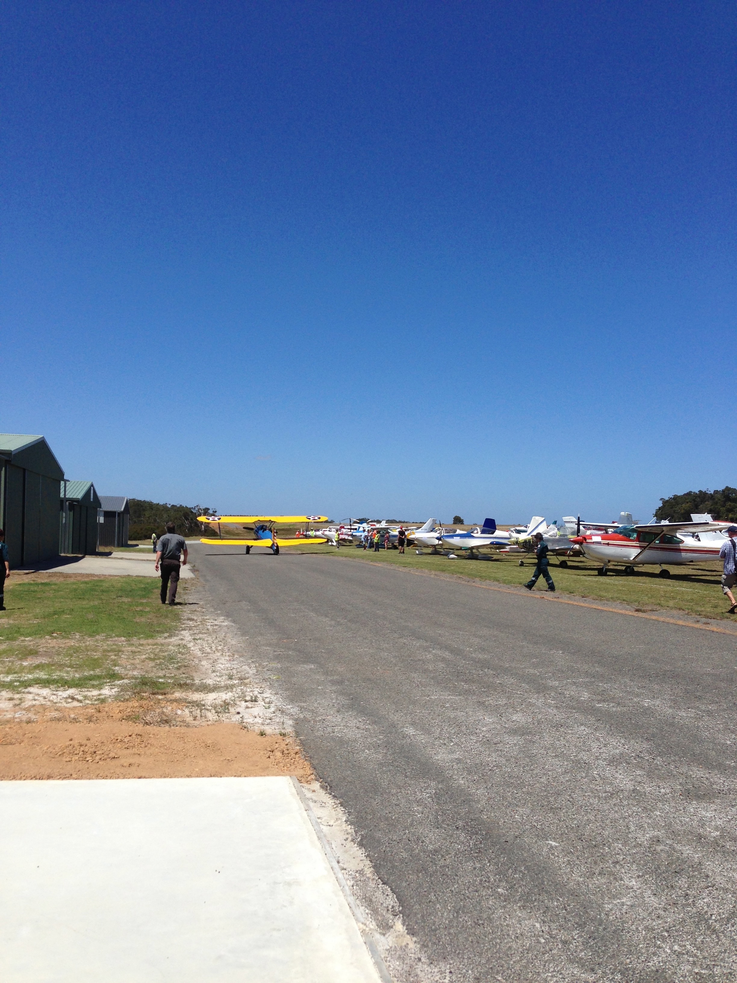 Denmark Airport Open day. 50 aircraft arrived