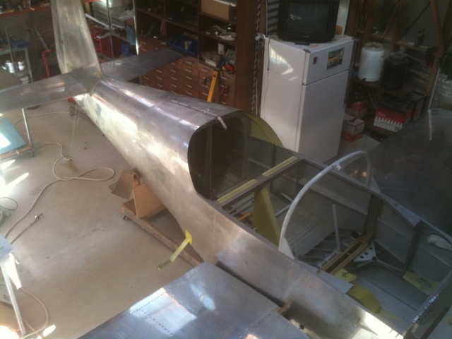 With the tail plane on