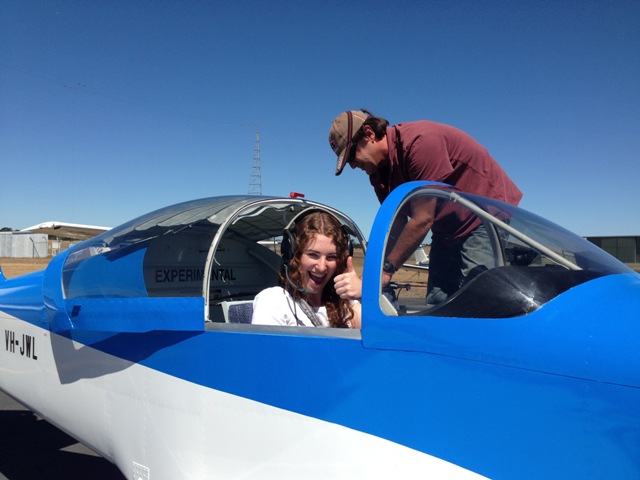 Taking Claire for a flight
