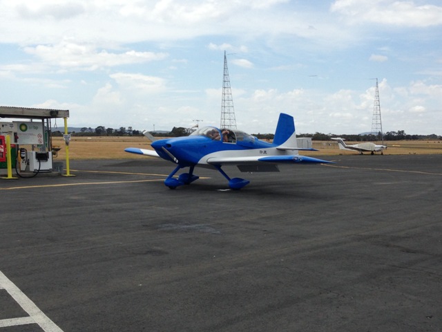 Taxiing out from Ballarat